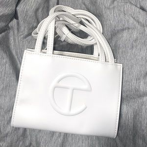 TELFAR WHITE SMALL BAG (with dustbag) NWT!